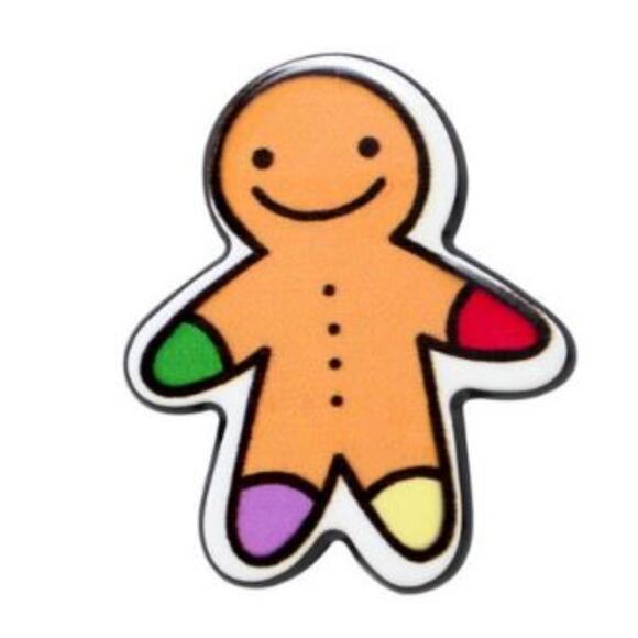Christmas Gingerbread Man Pin Brooch - Picture 1 of 2